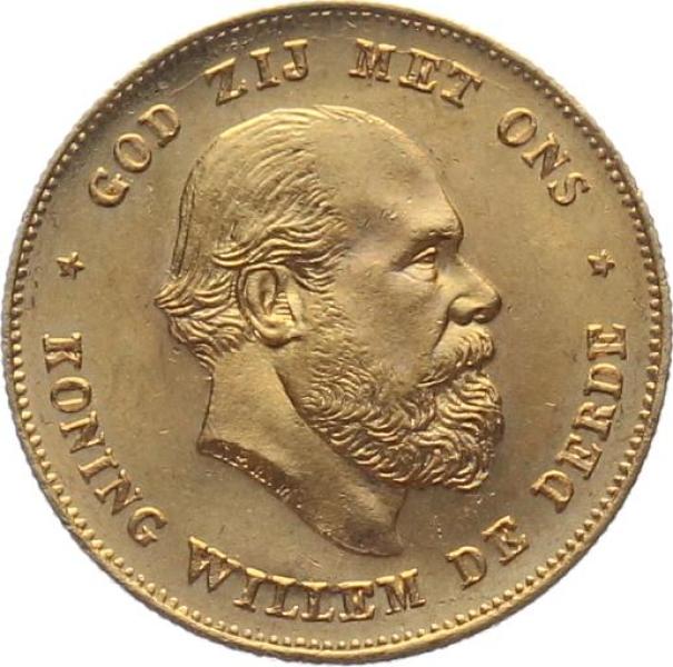 Niederlande 10 Gulden 1875 - Willem III.